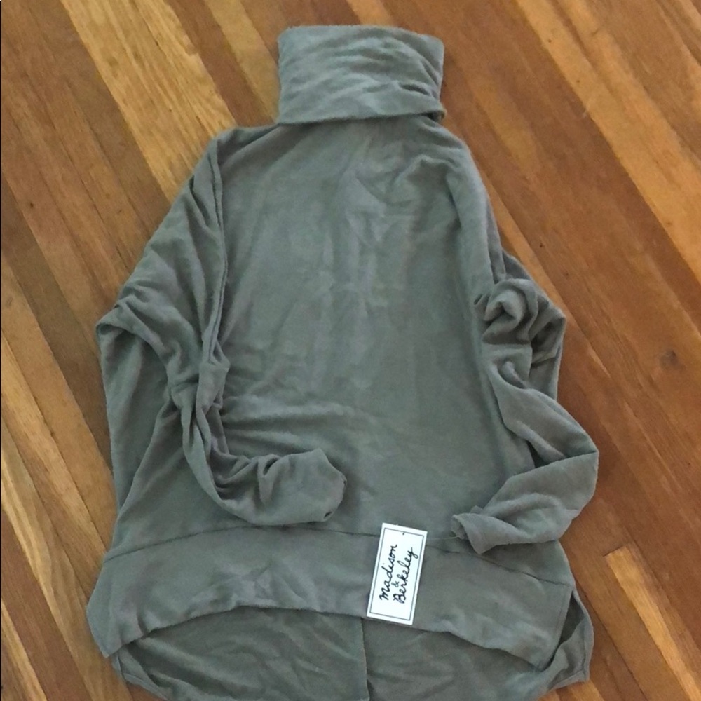 NWT olive green turtle neck